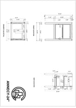 ANNECY 24” DARK WALNUT FREESTANDING MODERN BATHROOM VANITY