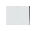 Medicine Cabinet Bergen 36-inch Matte Black (Without Wood Shelf)