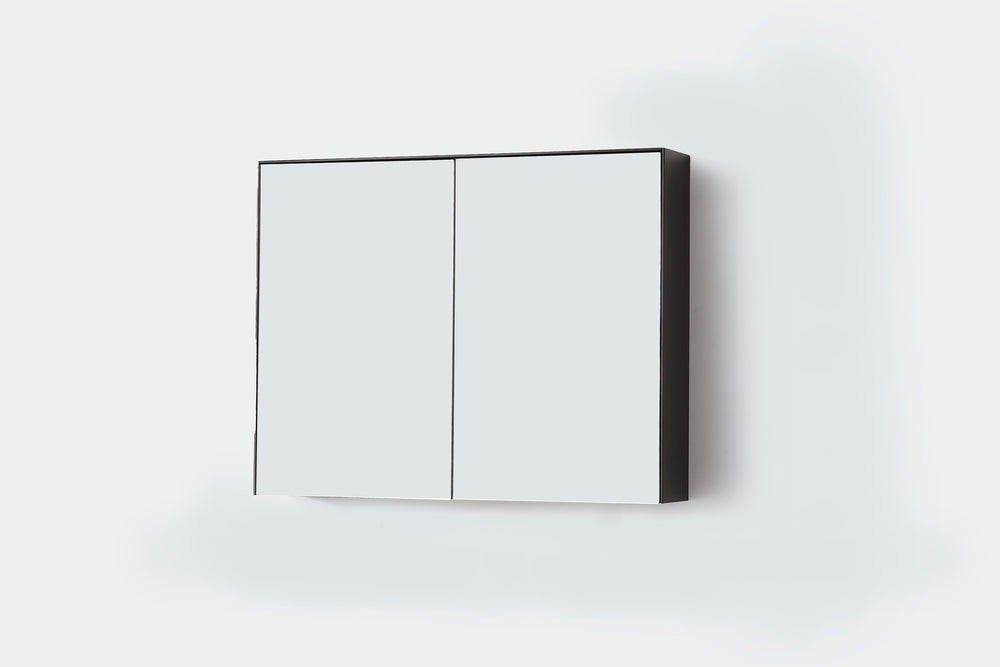 Medicine Cabinet Bergen 36-inch Matte Black (Without Wood Shelf)