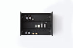 Medicine Cabinet Bergen 36-inch Matte Black (Without Wood Shelf)