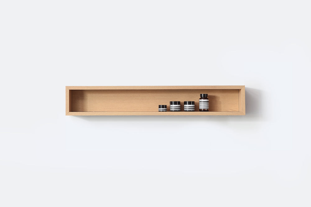 Wood Shelf Bergen 36-inch Whitewash Oak