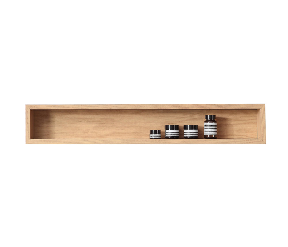 Wood Shelf Bergen 36-inch Whitewash Oak