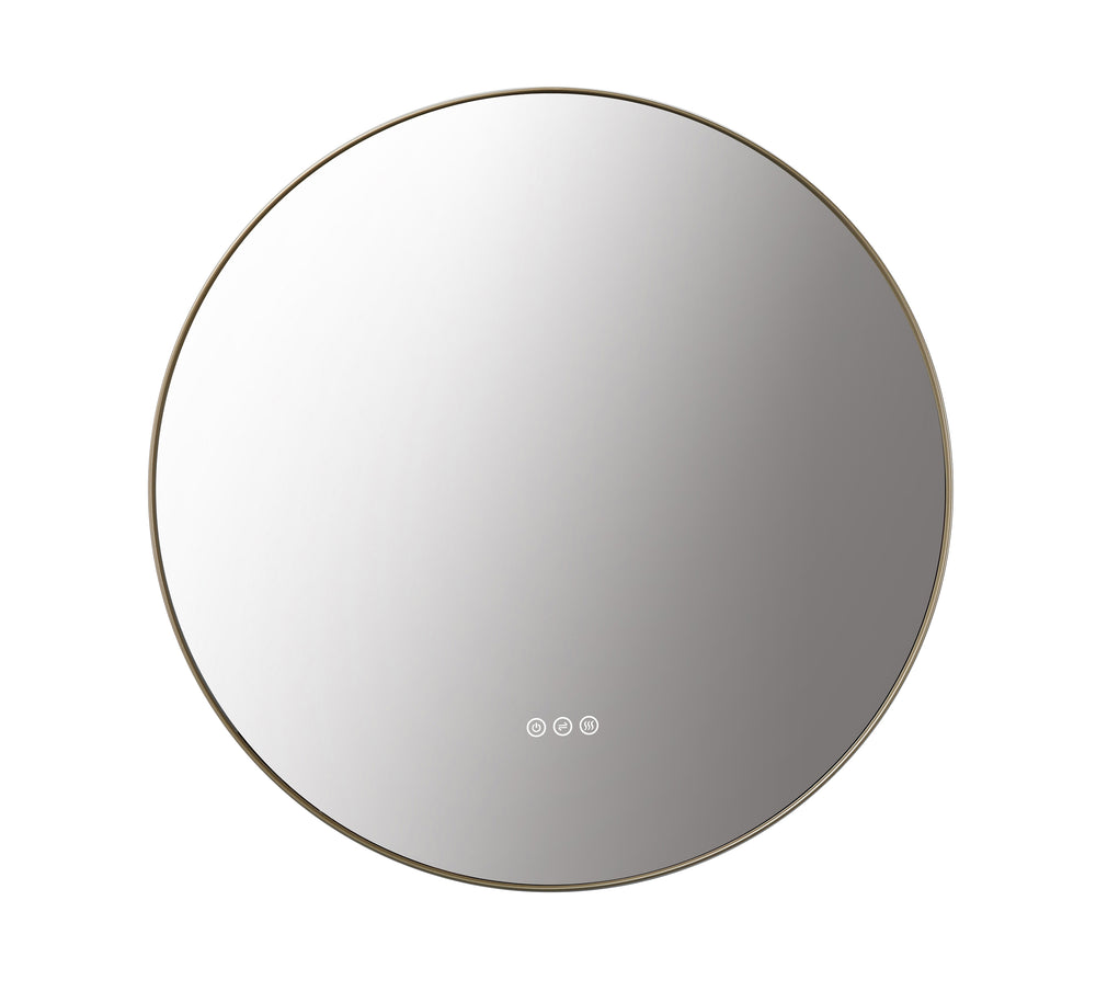 Mirror Shell 30-inch Dark Gold (with LED Lighting)