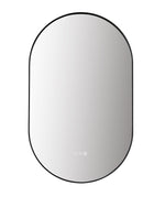 Mirror Shell 24-inch Matte Black (with LED Lighting)