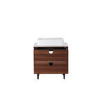 PORTREE 30” WHITEWASH OAK MID-CENTURY FREESTANDING BATHROOM VANITY