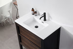 ANNECY 24” DARK WALNUT FREESTANDING MODERN BATHROOM VANITY