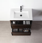 ANNECY 24” DARK WALNUT FREESTANDING MODERN BATHROOM VANITY