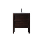 ANNECY 24” DARK WALNUT FREESTANDING MODERN BATHROOM VANITY