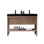 BIBURY 48” CHESTNUT OAK FREESTANDING MODERN BATHROOM VANITY