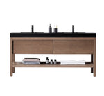 BIBURY 72” CHESTNUT OAK FREESTANDING MODERN BATHROOM VANITY