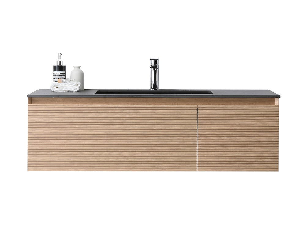 OSLO 48” WHITEWASH/WHITEWASH WALL MOUNT MODERN BATHROOM VANITY