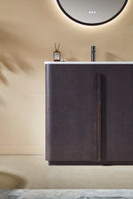 PARMA 36” ESPRESSO OAK FREESTANDING BATHROOM VANITY