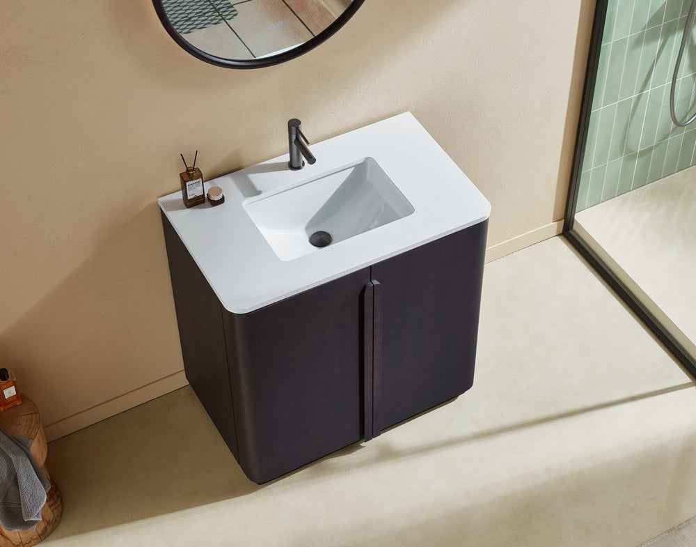 PARMA 36” ESPRESSO OAK FREESTANDING BATHROOM VANITY