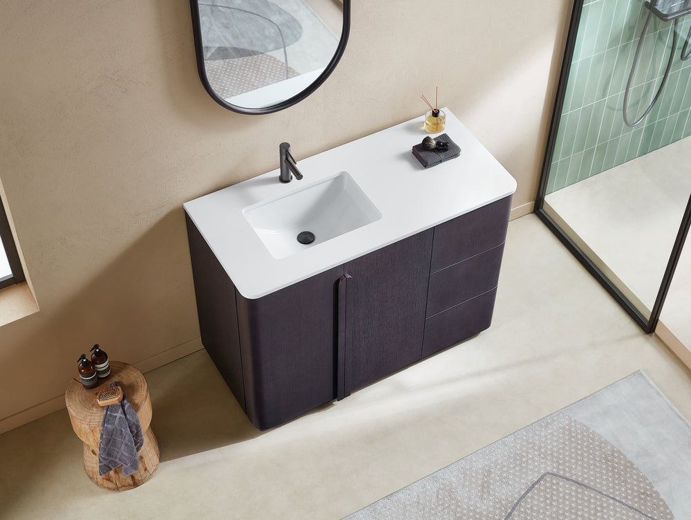PARMA 48” ESPRESSO OAK FREESTANDING BATHROOM VANITY
