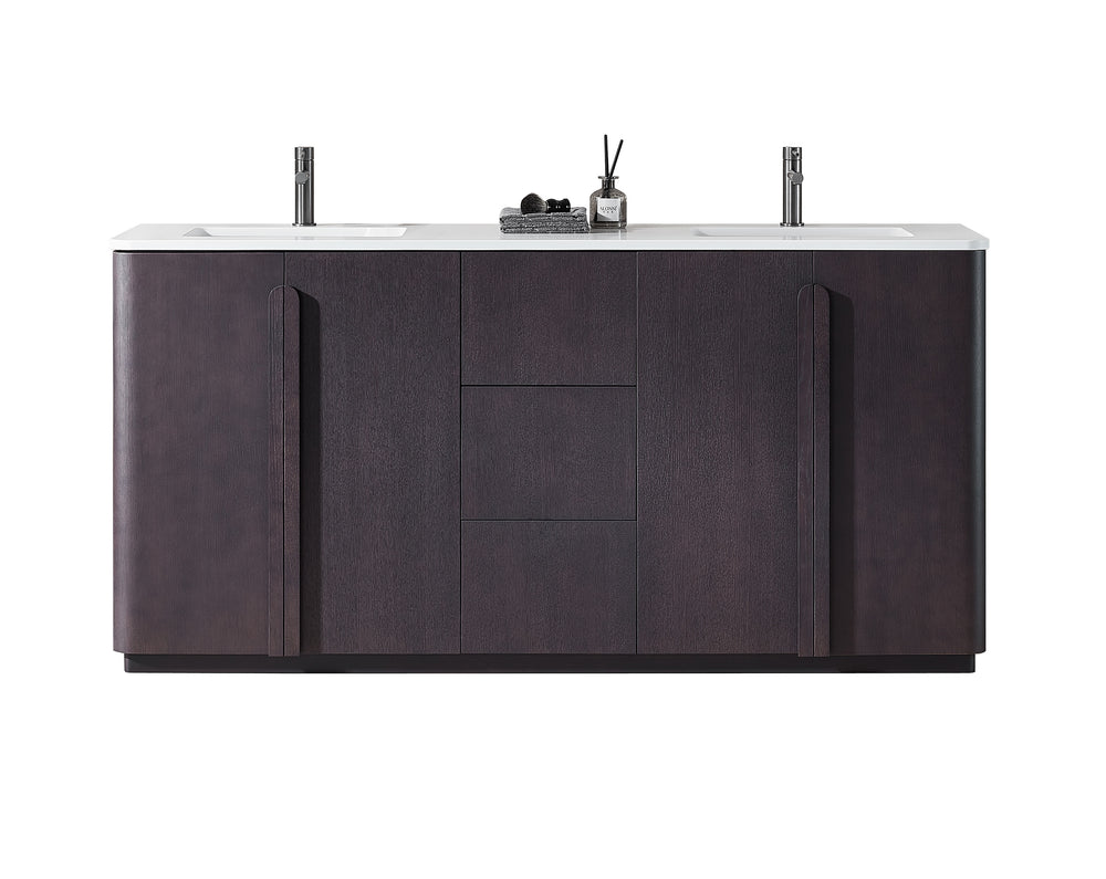 PARMA 72” ESPRESSO OAK FREESTANDING BATHROOM VANITY