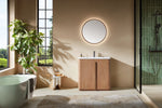 PARMA 36” NATURAL TEAK FREESTANDING BATHROOM VANITY