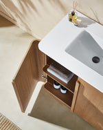 PARMA 36” NATURAL TEAK FREESTANDING BATHROOM VANITY