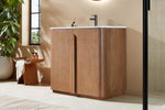 PARMA 36” NATURAL TEAK FREESTANDING BATHROOM VANITY