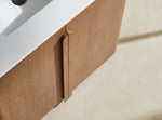PARMA 36” NATURAL TEAK FREESTANDING BATHROOM VANITY