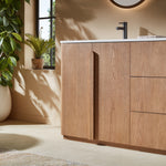 PARMA 48” NATURAL TEAK FREESTANDING BATHROOM VANITY