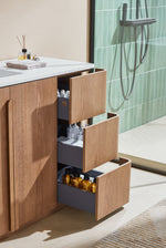 PARMA 48” NATURAL TEAK FREESTANDING BATHROOM VANITY