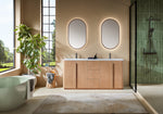 PARMA 72” NATURAL TEAK FREESTANDING BATHROOM VANITY