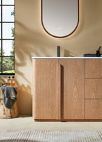 PARMA 72” NATURAL TEAK FREESTANDING BATHROOM VANITY