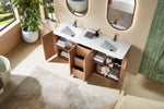 PARMA 72” NATURAL TEAK FREESTANDING BATHROOM VANITY