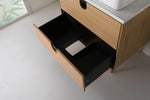 PORTREE 30” WHITEWASH OAK MID-CENTURY FREESTANDING BATHROOM VANITY