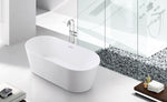 Cartisan Design 60-inch BT-03 Gloss White Modern Freestanding Bathtub (Acrylic)
