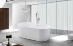 Cartisan Design 60-inch BT-03 Gloss White Modern Freestanding Bathtub (Acrylic)