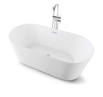 Cartisan Design 60-inch BT-03 Gloss White Modern Freestanding Bathtub (Acrylic)