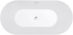 Cartisan Design 60-inch BT-03 Gloss White Modern Freestanding Bathtub (Acrylic)