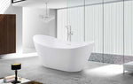 Cartisan Design 60-inch BT-06 Gloss White Modern Freestanding Bathtub (Acrylic)