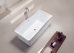 Cartisan Design 67-inch BT-15 Gloss White Modern Freestanding Bathtub (Acrylic)