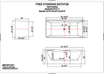 Cartisan Design 67-inch BT-15 Modern Freestanding Bathtub (Acrylic)