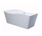 Cartisan Design 67-inch BT-15 Gloss White Modern Freestanding Bathtub (Acrylic)