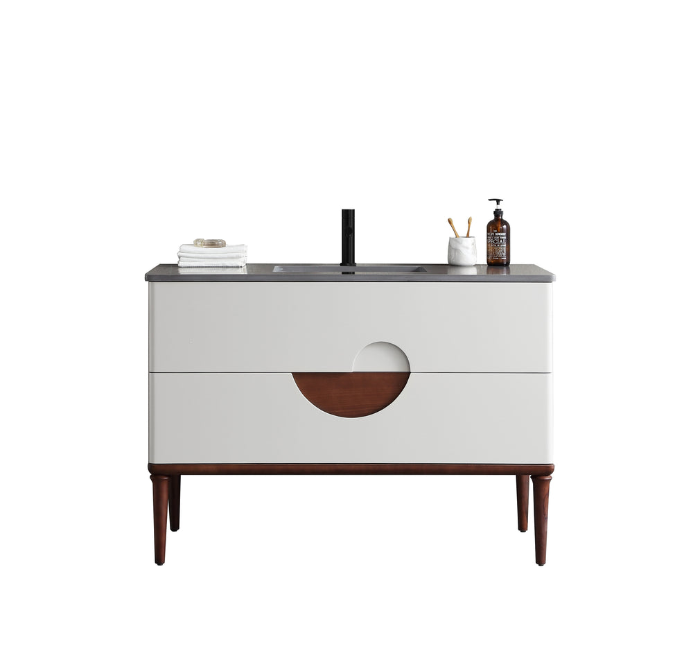 BURANO 48” BEIGE FREESTANDING MODERN BATHROOM VANITY