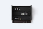 Medicine Cabinet Bergen 36-inch Matte Black/Dark Walnut