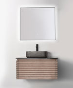 Mirror Ocala 36-inch Matte Black (with LED Lighting)