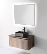 Mirror Ocala 36-inch Matte Black (with LED Lighting)