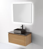 Mirror Ocala 36-inch Matte Black (with LED Lighting)