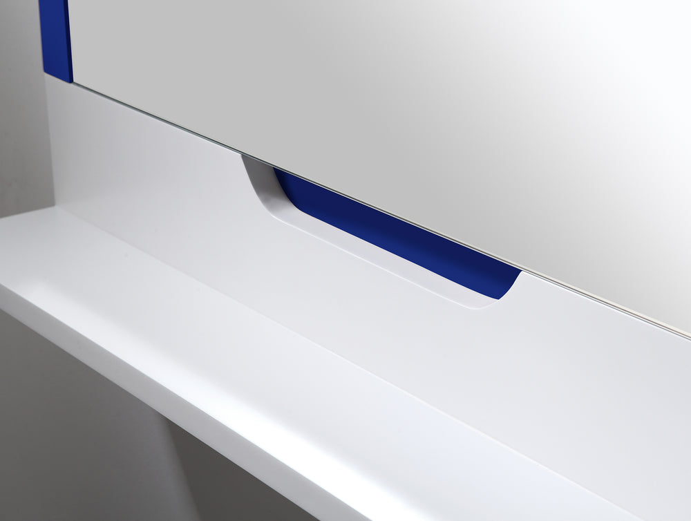 Mirror Regia 24-inch Navy Blue/Matte White