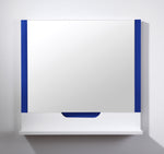 Mirror Regia 36-inch Navy Blue/Matte White