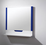 Mirror Regia 36-inch Navy Blue/Matte White