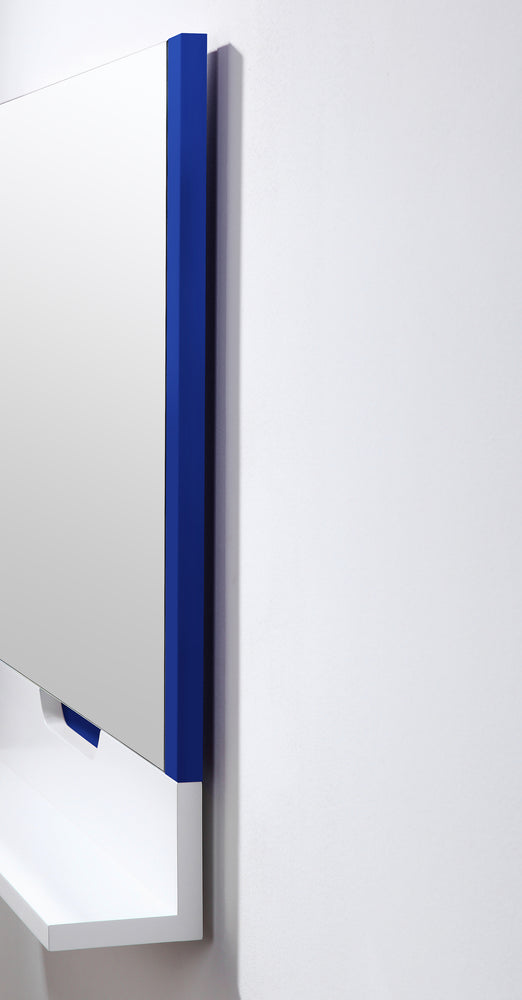 Mirror Regia 36-inch Navy Blue/Matte White