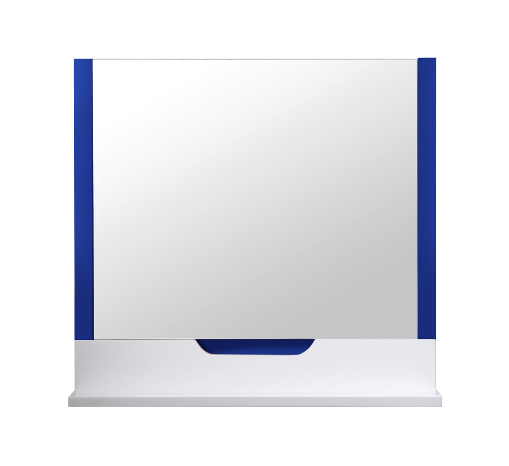 Mirror Regia 36-inch Navy Blue/Matte White