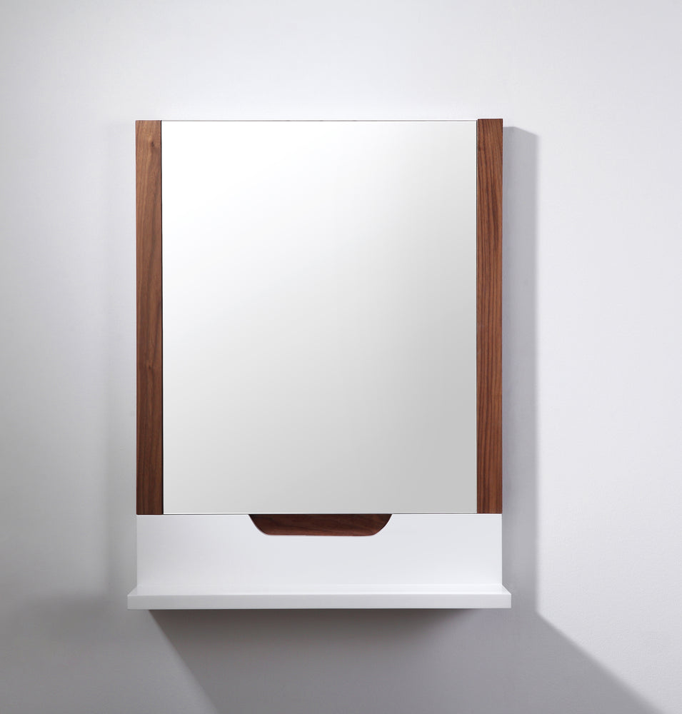 Mirror Regia 24-inch Walnut/Matte White