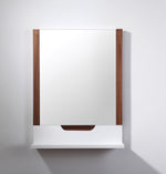 Mirror Regia 24-inch Walnut/Matte White