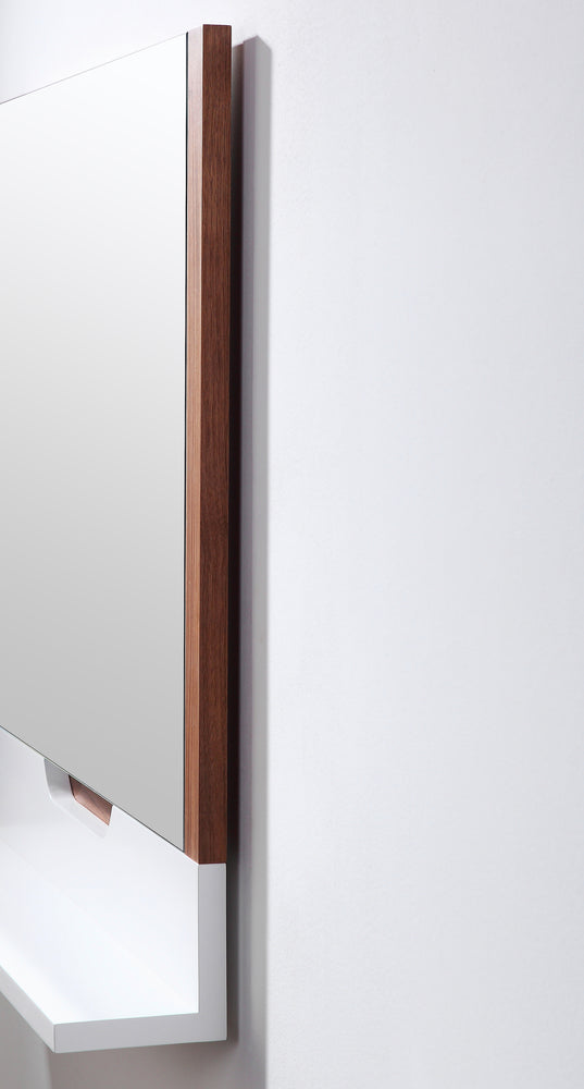 Mirror Regia 24-inch Walnut/Matte White